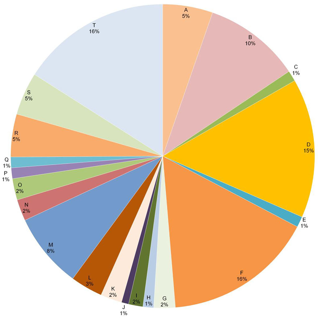 Figure 3. Haptens to which patients responded and their share in the study group, %.